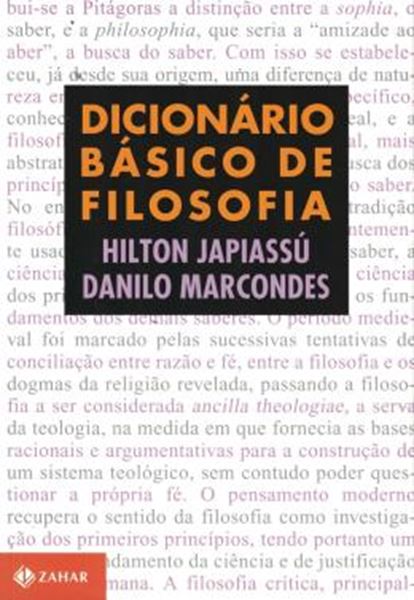Picture of DICIONARIO BASICO DE FILOSOFIA - 4ª EDICAO