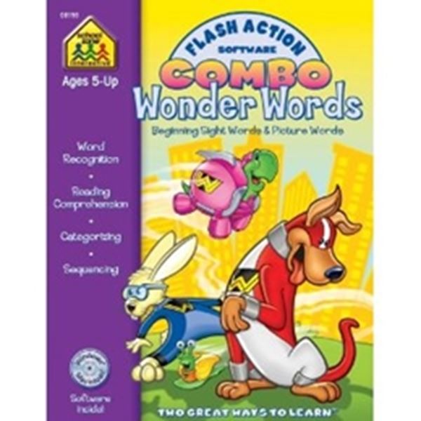 Picture of WONDER WORDS FLASH ACTION SOFTWARE & WORKBOOK COMBO
