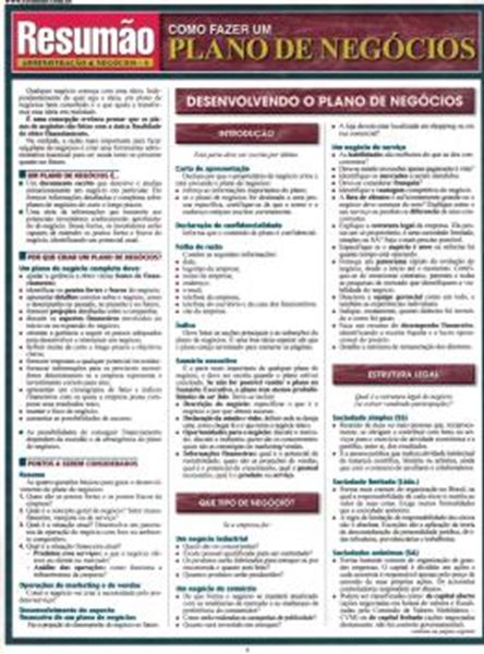 Picture of RESUMAO - COMO FAZER UM PLANO DE NEGOCIOS