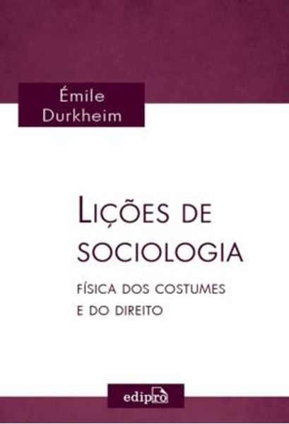 Picture of LICOES DE SOCIOLOGIA - FISICA DOS COSTUMES E DO DIREITO