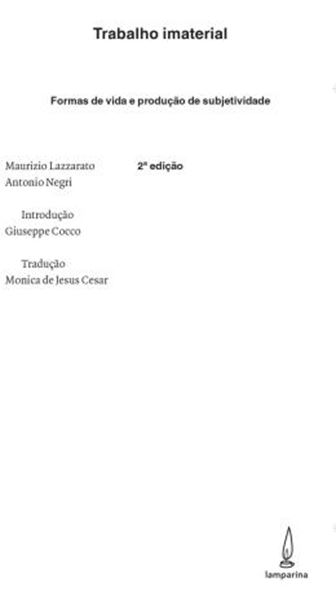 Picture of O TRABALHO IMATERIAL