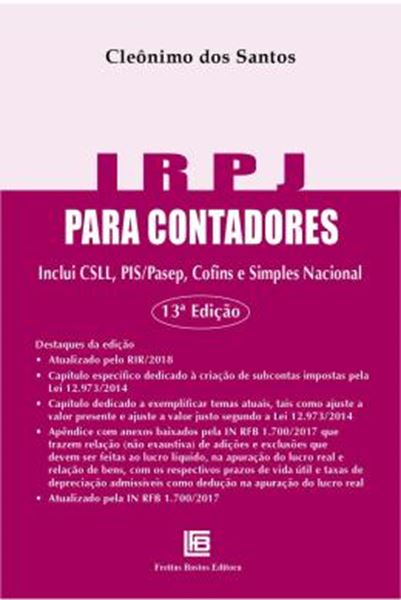 Picture of IRPJ PARA CONTADORES - 13ª ED