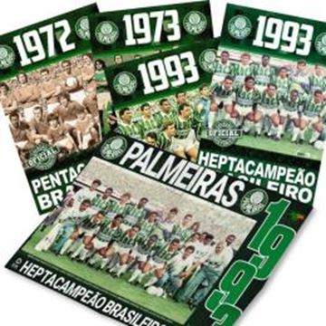 Imagem de PALMEIRAS COLECAO OFICIAL HISTORICA - 4 POSTERES (EDICOES 9, 10, 11 E 12)