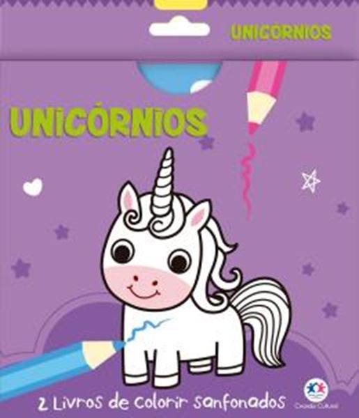 Picture of UNICORNIOS - 2 LIVROS DE COLORIR SANFONADOS